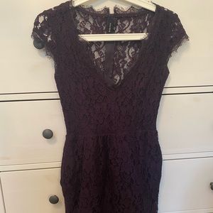 Purple Lace Babaton Dress